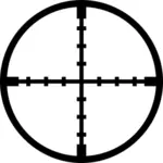 Crosshairs vector drawing