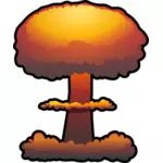 原子力の爆発の図面