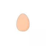 Vector de la imagen del huevo con borde negro