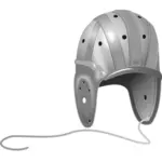 Rugby helmet grayscale vector image