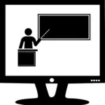 Online presentatie vector afbeelding
