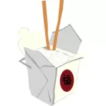 Çinli paket servisi olan restoran vektör görüntü
