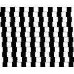 Straight lines of alternating black and white squares illustration