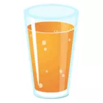 Grafika wektorowa realistyczne o szklankę soku