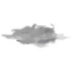 Векторный рисунок символа цвет прогноз погоды для пасмурное небо