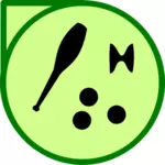Vectorillustratie van jongleren apparatuur pictogram