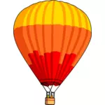 Vektorgrafiken von rot und orange Heißluftballon