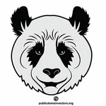 Cabeça de urso panda