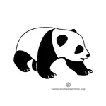 Panda illüstrasyon vektör