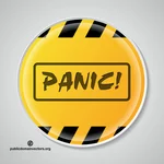 Icône de vecteur de bouton panique