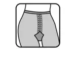 Panty's pictogram vector tekening
