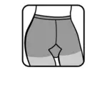 Pantyhose icon vector image