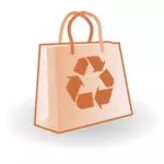 Bolsa de papel de reciclaje
