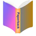 Karton kapaklı kitap simge vektör görüntü