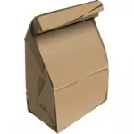 Vector de desen de sac de hârtie reciclabilă fast-food