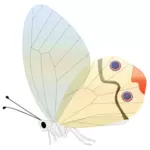 Komische vlinder vectorillustratie