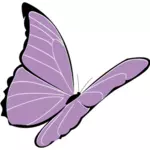 Fialový motýl Vektor Klipart
