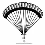 Parachute vector clip art graphics