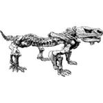 Pareiasaurus Vektor-illustration