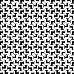 Patrón abstracto en blanco y negro