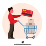 Payment for goods by credit card