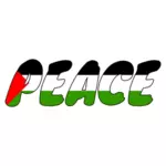 Pokój dla Palestyny wektor graffiti