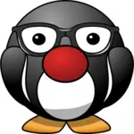 Chunky pingvin maskot vektorbild