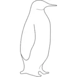 Dibujo vectorial de pingüino polar