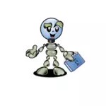 Cartoon robot figure