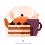 Cake en thee