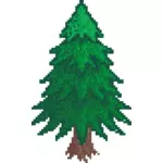 Pixel pine tree