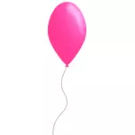 Růžová barva balónku Vektor Klipart