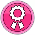 Różowy Nagroda przycisk