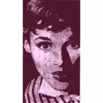 Audrey Hepburn vector image