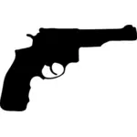 Револьвер силуэт векторные иллюстрации