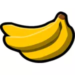 바나나 과일 벡터 클립 아트에 대 한 색상 표시
