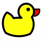 Rubber duck vector illustraties