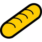 Vector image of baguette icon