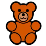 Arte oso de peluche juguete vector clip