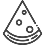 Icono de vector de pizza