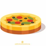 Arte di vettore icona di pizza