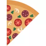 Immagine di vettore fetta di pizza