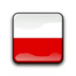 Polen-Vektor-Flag im Quadrat