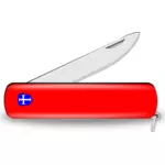 Couteau de poche rouge