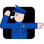 Image vectorielle policier
