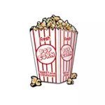 Popcorn tas vektor clip art