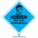 Obličejové masky požadované ve španělštině