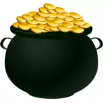Горшок золота векторное изображение
