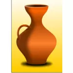 Orangefarbene vase