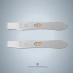 Těhotenský test vektorový obrázek